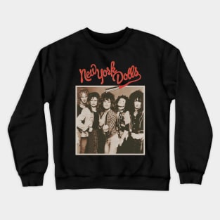 new york dolls retro 90s Crewneck Sweatshirt